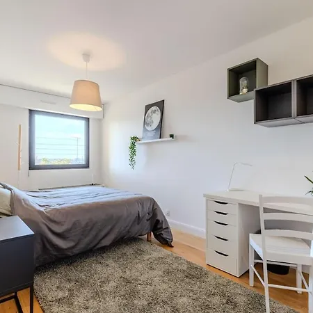 Apartamento For 4 Pers - 15 Min From Airport & Center - Balcony - Pv Parking Mérignac